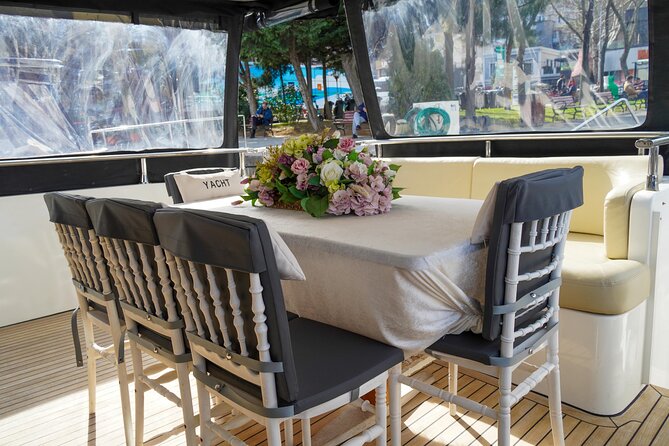 2 Hours Luxury Private Yacht Cruise on the Bosphorus - Beylerbeyi and Kucuksu: elegant summer palace energy under the bridge
