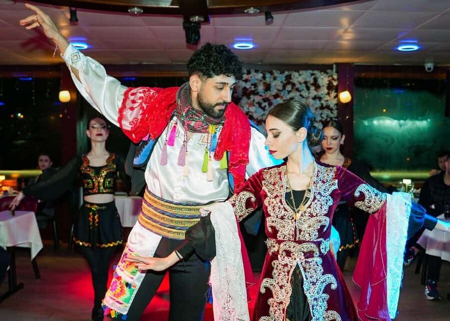 Bosphorus Evening Cruise: Dinner, Shows and Private Table - Istanbul from the Bosphorus at night, what you will actually see
