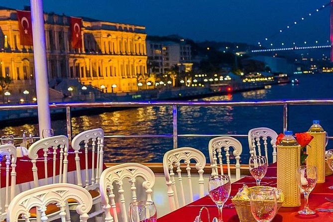 Bosphorus Sightseeing Cruise with Turkish Live Show and Dinner - Bosphorus Bridge and the Ortaköy shoreline: the first wow moments