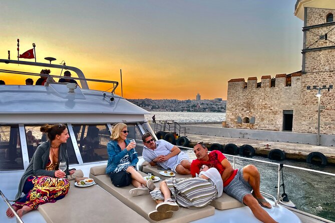 Bosphorus Sunset Yacht Cruise with Snacks and Live Guide - Snacks, drinks, and the onboard rhythm
