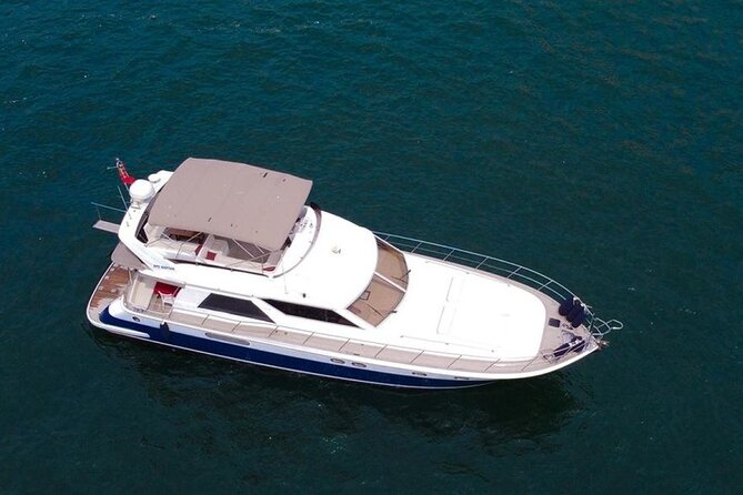 Bosphorus Yacht Cruise at Sunset with Snacks - Your yacht snack setup: tea, coffee, cookies, and fruit in hand