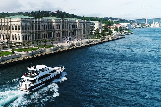 Bosphorus Yacht Cruise with Stopover on the Asian Side - (Morning or Afternoon) - Ortaköy Mosque by the pier, a classic sight from the cruise deck