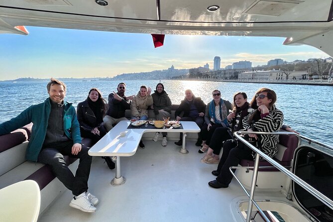 Bosphorus Yacht Cruise with Stopover on the Asian Side - (Morning or Afternoon) - Food, blankets, and onboard Wi-Fi: the small comforts that make this easy