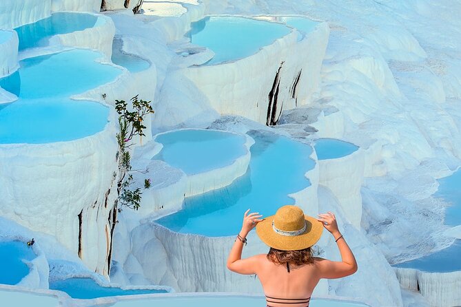 Ephesus and Pamukkale Tours 2 Days 1 Night from Istanbul by plane - Pamukkale travertines: walking the cotton castle terraces