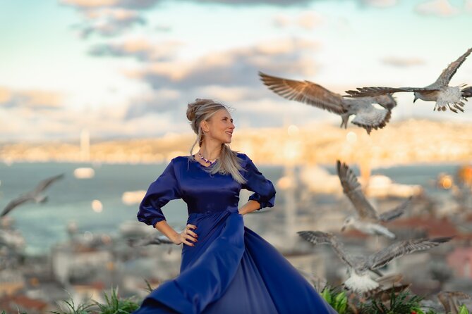 Flying Dress Photography on an Iconic Rooftop in Istanbul - Tea, Coffee, and the Quick Wrap-Up in the Waiting Room