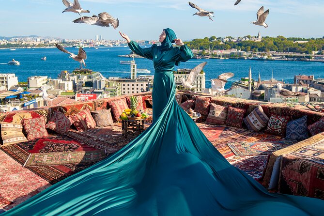 Flying Dress Rooftop Photoshoot in Istanbul (2Concepts, 1dress) - Key highlights worth knowing before you book