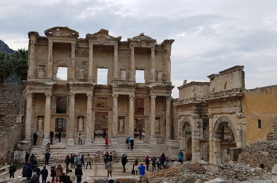 From Istanbul: Ephesus Tour with Roundtrip Flight - Library of Celsus and the Grand Theater: the photo stops that actually earn their hype