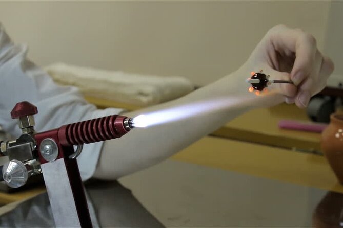 Glass Melting and Shaping with Flame with the Senior Glass Master - Small Group Size: Personal Attention Versus Shared Time