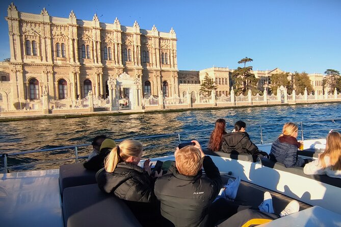 Imperial Splendor: Dolmabahce Palace & Bosphorus Yacht Cruise - The waterfront sights you might spot, bridges, fortresses, palaces, and towers