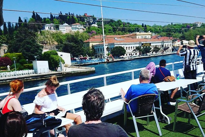 Istanbul Afternoon Bosphorus Cruise with Asian Side Stop - Maiden’s Tower and the palace-and-mosque skyline you can spot from the boat