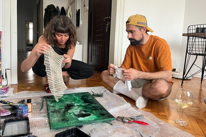 Istanbul Art Escape Wine and Paint at Local's Home - A Home Studio Session in Beşiktaş