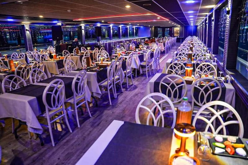 Istanbul: Bosphorus Cruise Dinner, Show & Alcoholic Drinks - The route in motion: Dolmabahçe, Ortaköy, Bosphorus Bridge, and more