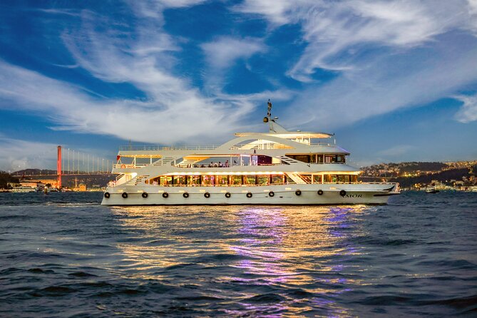 Istanbul Bosphorus Dinner Cruise with Turkish Night Show & Pickup - The Asian Shore Run: Military School Towers and Modern Suspension Lights