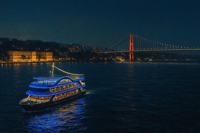 Istanbul Bosphorus Dinner Cruise with Turkish Night Show & Pickup - Maiden’s Tower at Night: The Final Photo Moment