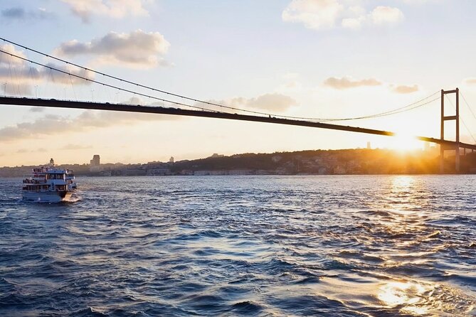 Istanbul Bosphorus Sunset Cruise Tour (Guided) - Under the Bridge and Past the Dolmabahçe Mosque and Palace Areas