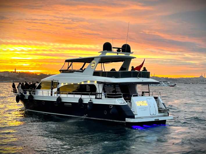 Istanbul: Bosphorus Sunset Yacht Cruise with Live Guide - Key things to know before you go