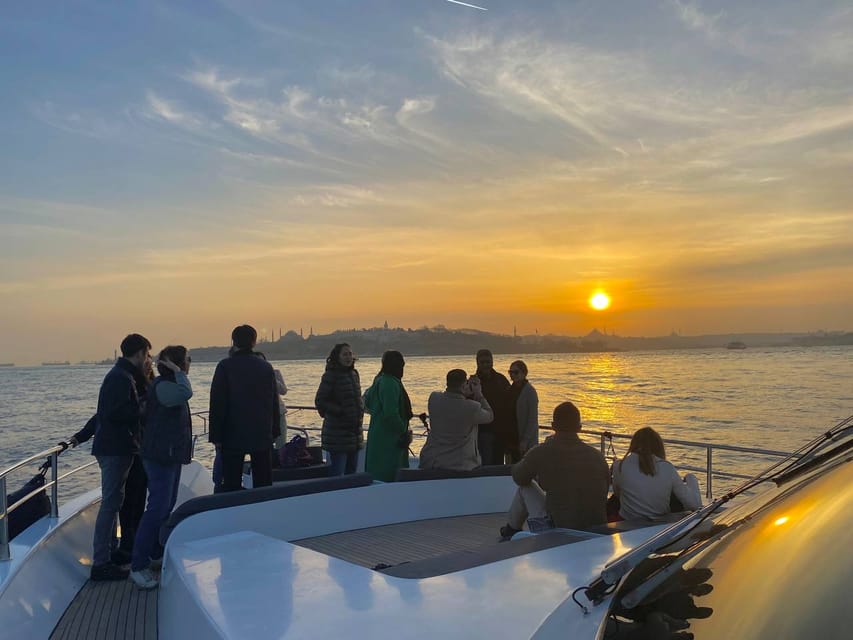 Istanbul: Bosphorus Sunset Yacht Cruise with Live Guide - Ciragan Palace and Ortaköy: pretty shores with an easygoing feel