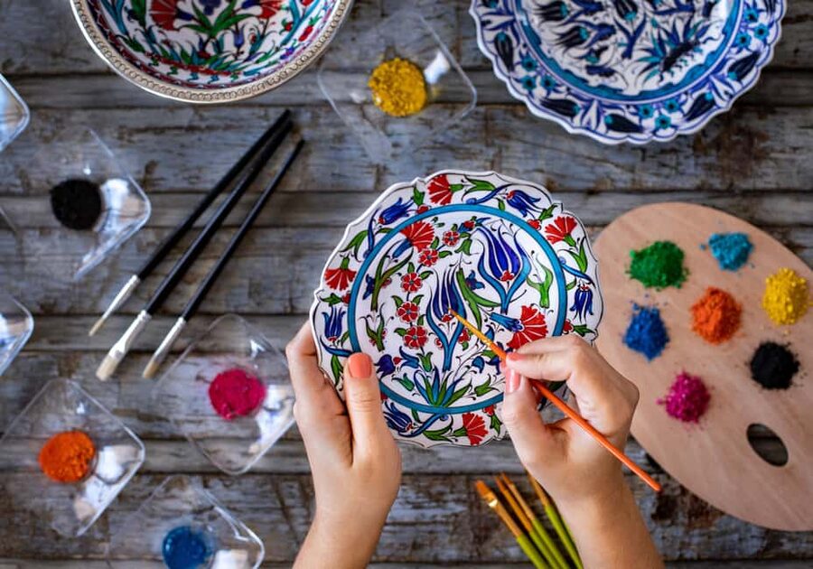 Istanbul: Ceramic & Tile Painting Workshop (KILN FIRED) - What You’ll Make: Cup, Bowl, or Plate with Ottoman Motifs