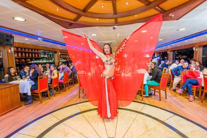ISTANBUL: Dinner Cruise On The Bosphorus with Turkish night show - Asian-side royal pavilions and Kız Kulesi postcard moments
