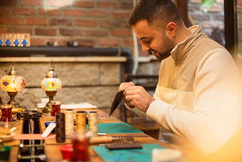 Istanbul: Leather Crafting Workshop with Snacks and Drinks - Meeting point in Istanbul: finding the historic merhaba sign