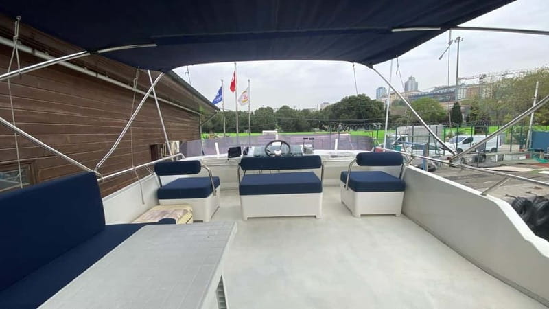 Istanbul: Luxury Yacht on Bosphorus - On Board Comfort: Lounge, Upper Deck, Wi-Fi, and Bluetooth Music
