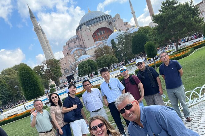 istanbul old city private tour - Blue Mosque: 20,000+ handmade tiles and the ostrich-egg chandelier