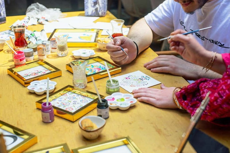 Istanbul: Ottoman Illumination & Gold Art Class w/ Snacks - The Teaching Style: Technique Plus Stories From the Artisan