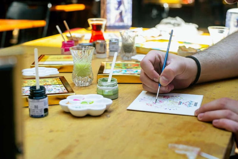 Istanbul: Ottoman Illumination & Gold Art Class w/ Snacks - Gold Details and the Fine Line Challenge: A Practical Tip
