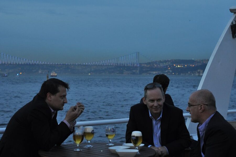Istanbul: Pasha Istanbul Dinner Cruise - Galata Tower, bridges, and the illuminated waterfront photo route