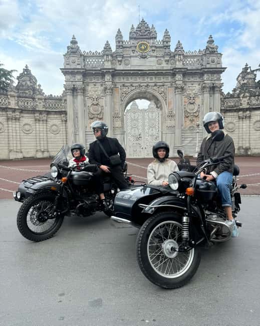 Istanbul:Sidecar Tour, Highlights,Hidden Gems & 2 Continents - Galata Bridge, Dolmabahçe Palace Grand Gate, and Ortaköy Mosque