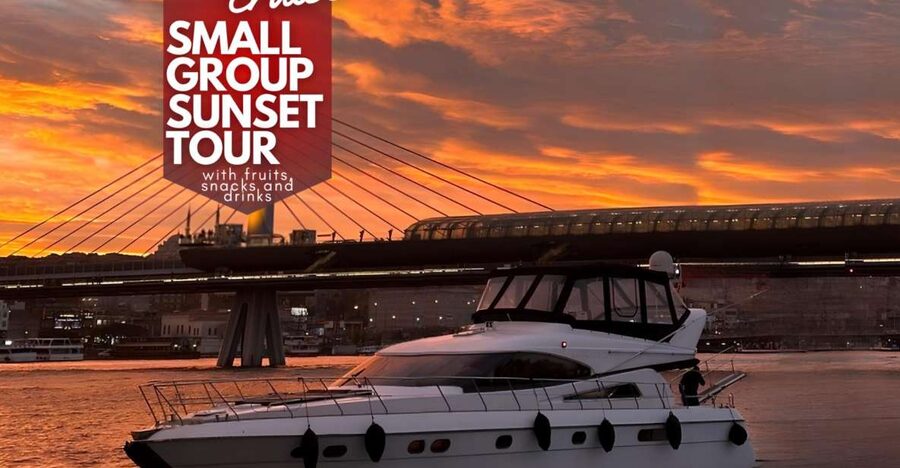 Istanbul: Small-Group Luxury Yacht Sunset Cruise w/ Snacks - The Bosphorus at golden hour, minus the chaos