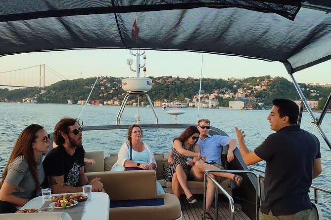 Istanbul Sunset Cruise on Luxury Yacht - Guided Group Cruise - Bosphorus Bridge and Kuruçeşme: the shoreline turns into a skyline