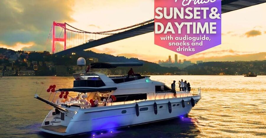 Istanbul: Sunset or Day Small-Group Yacht Cruise with Snacks - Bosphorus palaces and the long shoreline views: Dolmabahce, Ortaköy, and more