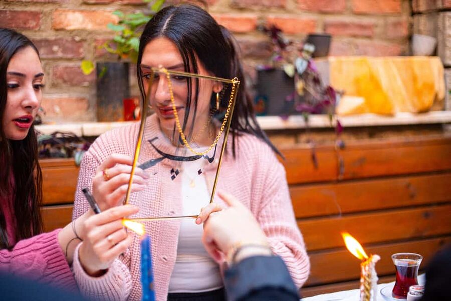 Istanbul: Turkish Calligraphy Workshop & Brass Framed Glass - Learning the Hat basics from Berşah: templates, motifs, and meaningful words