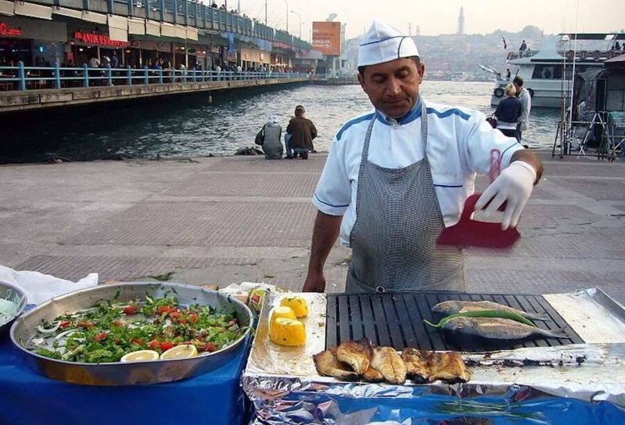Istanbul: Turkish Food Tour in Kadikoy Across the Bosphorus - Crossing the Bosphorus on a commuter ferry