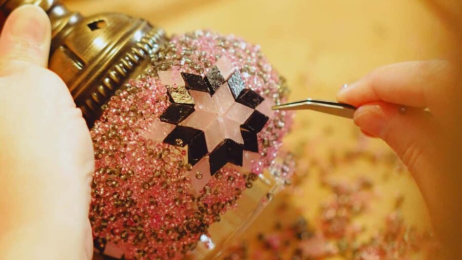 Istanbul: Turkish Mosaic Lamp Workshop w/ Materials Included - The Studio Experience: Guidance, Tea Breaks, and a Friendly Room