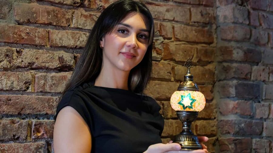 Istanbul: Turkish Mosaic Lamp Workshop w/ Materials Included - What You’ll Make: The Turkish Mosaic Lamp Look