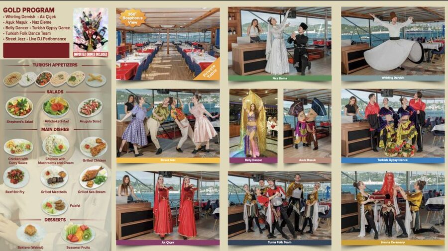Istanbul: Turkish Night on the Bosphorus Dinner Cruise - Dinner on the Bosphorus: what you actually get