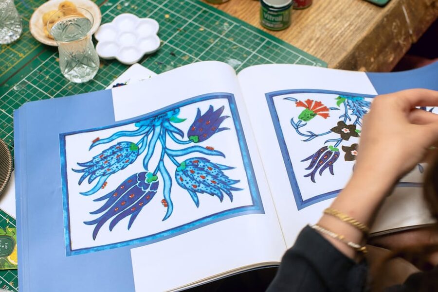 Istanbul: Turkish Tile Painting & Ceramic Workshop w/ Snacks - Instruction That Makes Beginners Feel Calm (Not Lost)