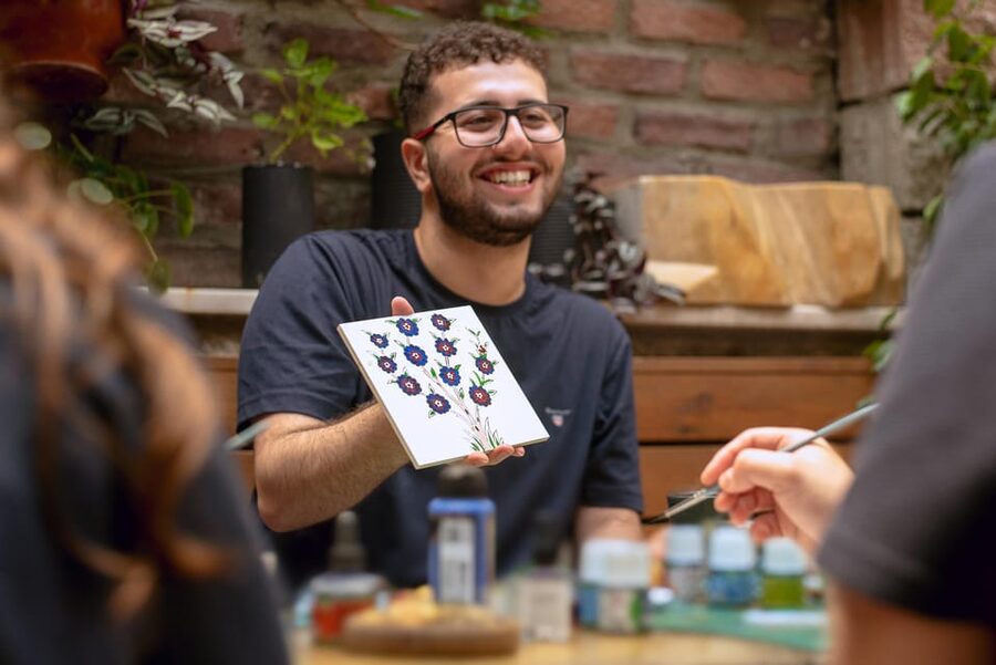 Istanbul: Turkish Tile Painting & Ceramic Workshop w/ Snacks - Tea, Coffee, Cookies, and the Kind of Pace Istanbul Needs