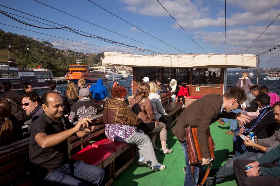 Morning Bosphorus Cruise and Spice Bazaar - What you see on the Bosphorus cruise, Europe to Asia by sea