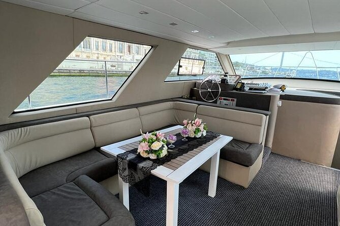Private 2-Hour Bosphorus Cruise with Yacth - 19th-century summer palace scenes and Rumeli Castle from the water