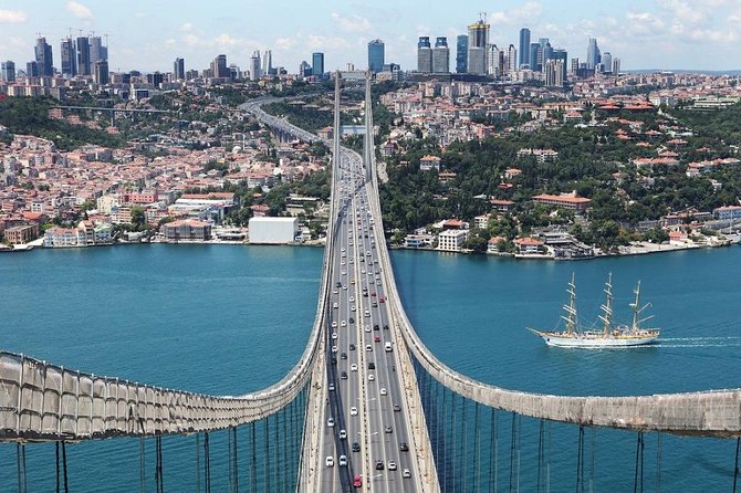 Private Bosphorus Cruise and Egyptian Bazaar with Motor Yacht - 90 minutes on the Bosphorus: bridges, palaces, and the Asia-Europe line