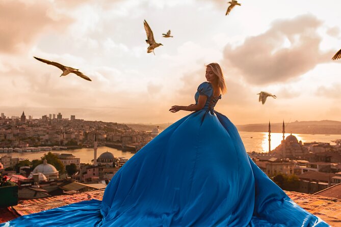 Rooftop Flying Dress Photo Shoot in Istanbul - What the rooftop flying dress shoot feels like in Istanbul