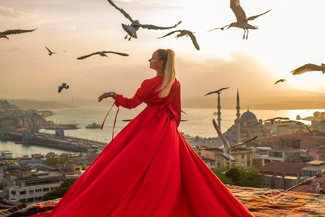 Rooftop Flying Dress Photo Shoot in Istanbul - Time slots from morning to evening, and why weather matters