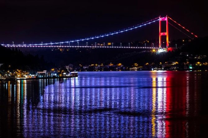 Stage Front Bosphorus Dinner Cruise with Pickup & Drinks included - Cruise route stops: Bosphorus II Bridge and Beylerbeyi Palace
