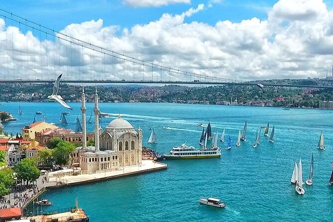 Sunset Bosphorus Yacht Cruise with Golden Horn - English guide + snacks and tea: the onboard value that makes the cruise feel complete