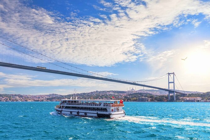 Sunset Bosphorus Yacht Cruise with Golden Horn - Golden Horn, Galata Bridge, and Galata Tower from the water