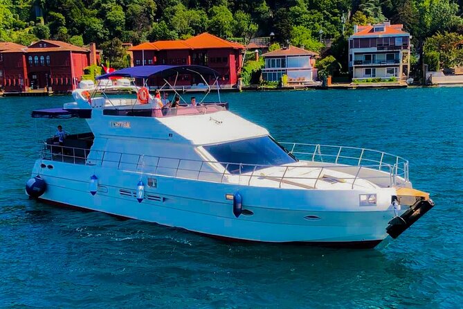 Sunset / Noon Bosphorus Cruise by Private Yacht - Ortakoy from the water: mosque views next to the bridge