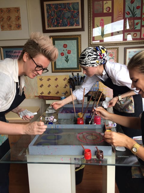 Turkish Marbling Paper Ebru Art Workshop - Sultanahmet Studio Location, Bosphorus Views, and Access Notes